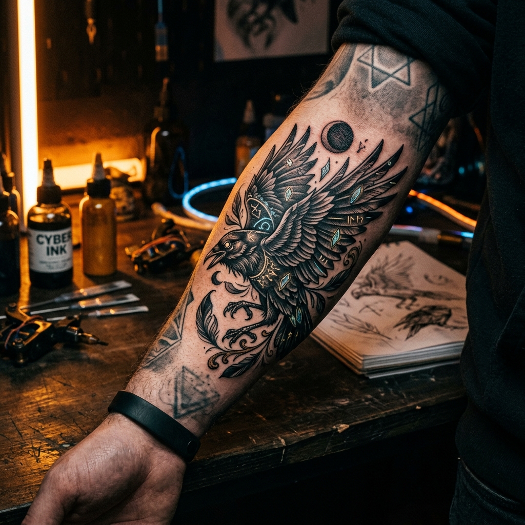 Captura de pantalla del sitio Cuervo Tattoo Ink